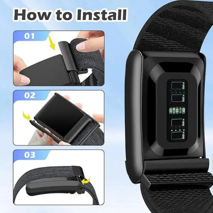 WHOOP 5.0 Nylon Magnetic Clasp Strap – Premium Breathable Adjustable Sports Band