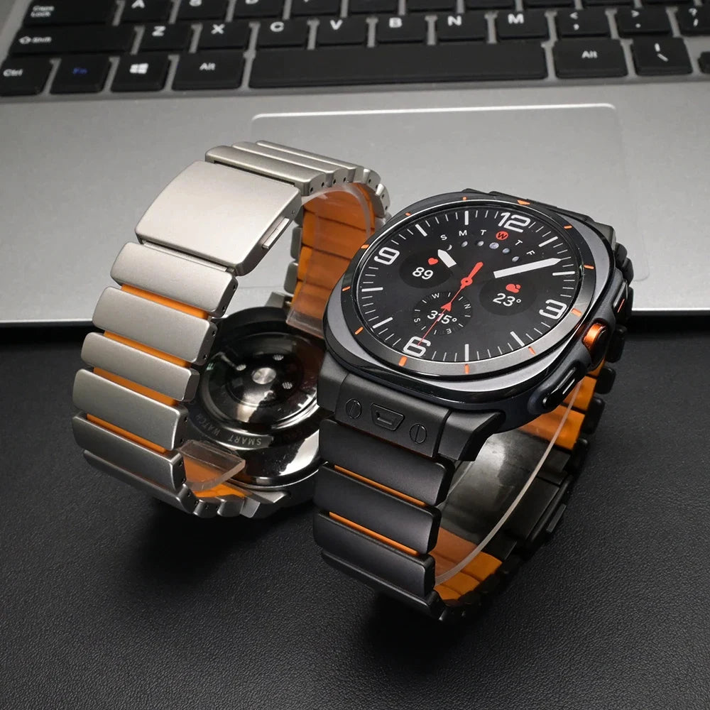 Luxury Ocean Titanium Band for Samsung Galaxy Watch Ultra 47mm