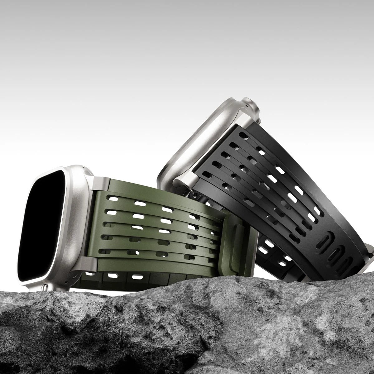 Luxury Ultra Wide Ventilated Sports Bands By iSerieshub Compatible For Apple Watch