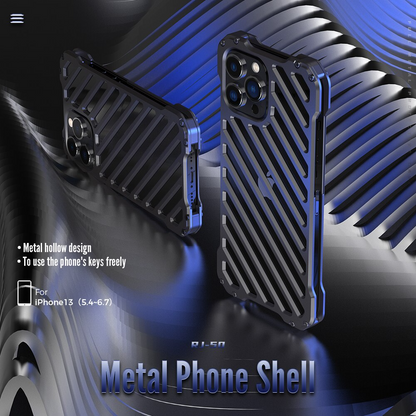 Carbon Fiber Lens Protection Metal Blaze Bumpers Case By iSerieshub Compatible For iPhone