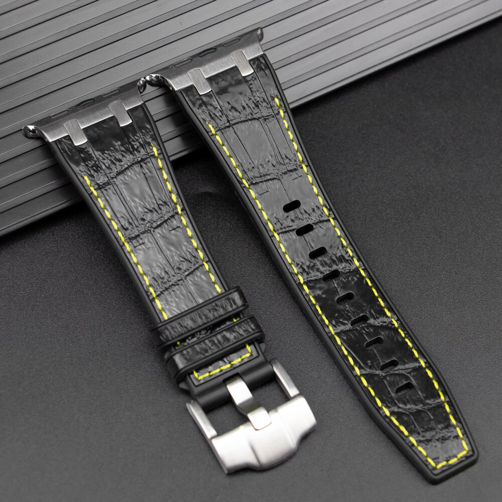 Luxury G-Shock Edition Crocodile Style Sports Bands By iSerieshub Comaptible For iWatch