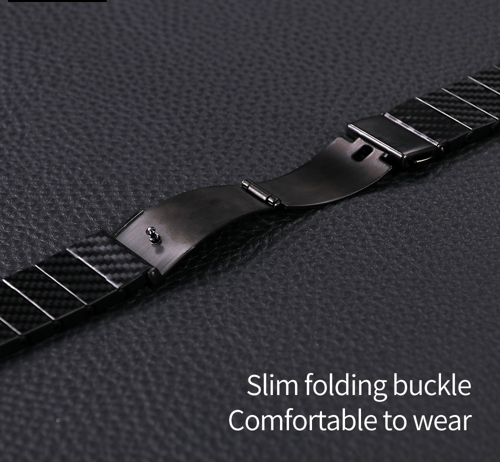 Premium Carbon Fiber Metal Straps By iSerieshub Compatible For iWatch