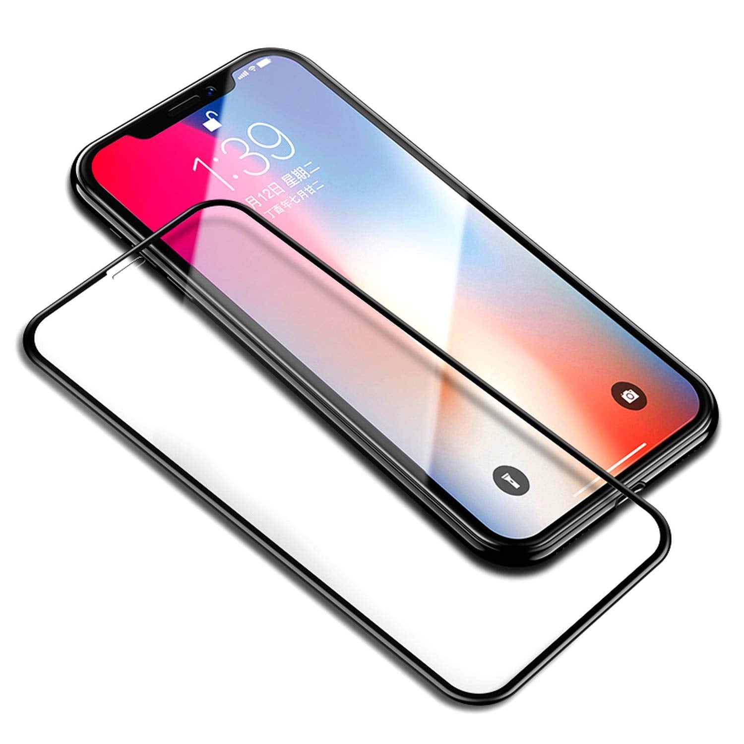 10D Premium Tempered Glass By iSerieshub Compatible  For iPhone