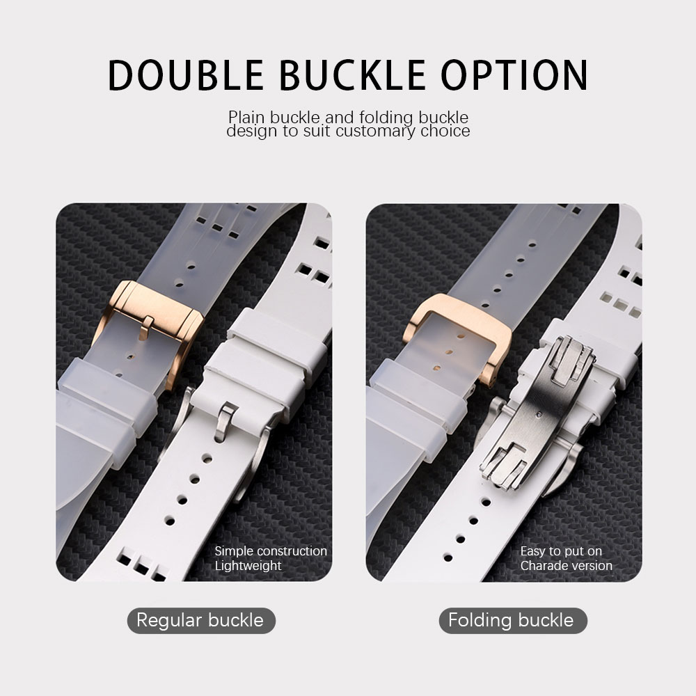 49MM Luxury Modification Glacier Case With Transparent Straps For iWatch 