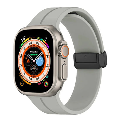 Premium Magnetic D-Buckle Silicone Strap By iSerieshub Compatible For iWatch