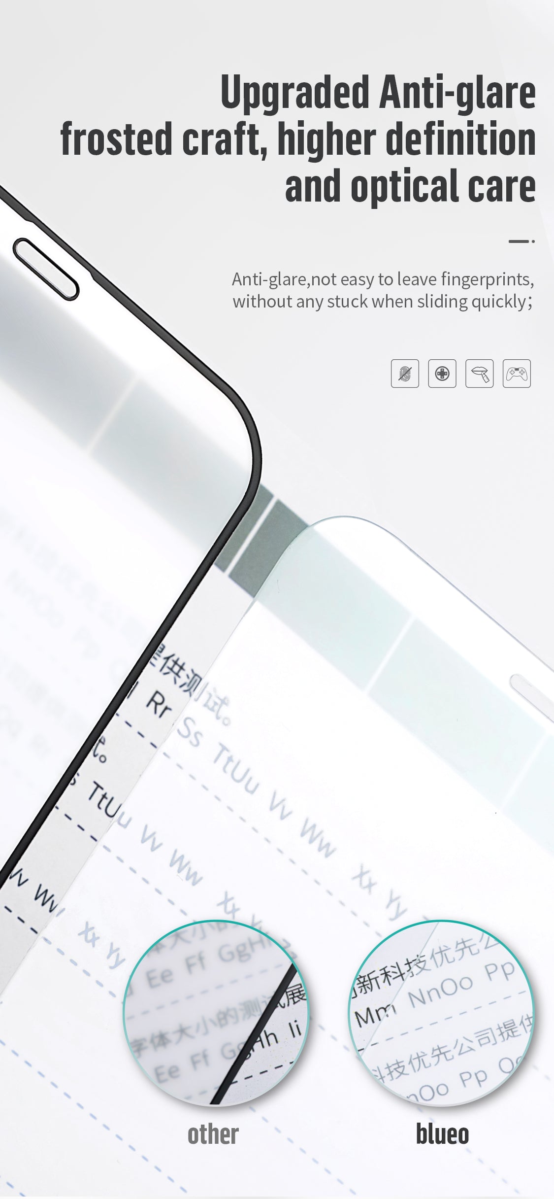 Premium Anti Glare Matte 2.5 D Tempered Glass for iPhone