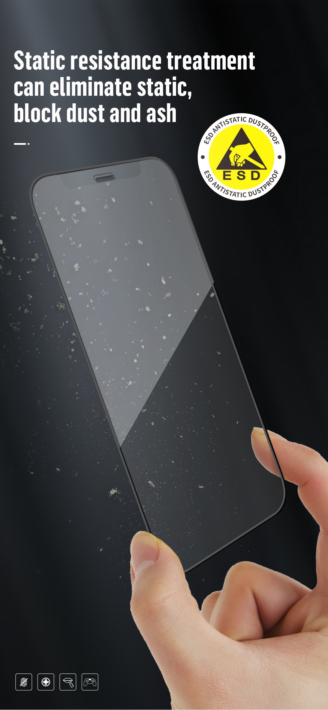 Premium Anti Glare Matte 2.5 D Tempered Glass for iPhone