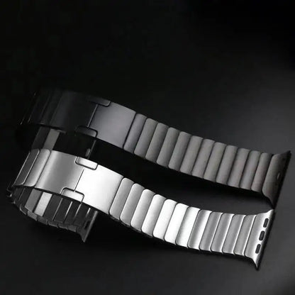 Premium Metal Stainless Steel Link Bracelet By iSerieshub For iWatch Ultra