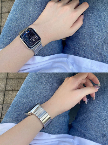 Premium Ceramic Metal Bracelet By iSerieshub Compatible For Smart-Watch