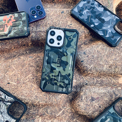 Premium Camouflage Pathfinder Rugged Protective Case with MagSafe By iSerieshub For iPhone